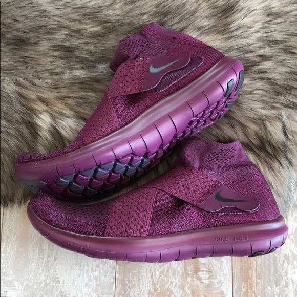 NWT Nike free rn motion Flyknit Bordeaux! - Picture 6 of 7